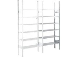 4052941929885 - Fachbodenregal SSI Schäfer R3000 Anbauregal 5 verzinkte Böden B 1025 x H 2278 mm