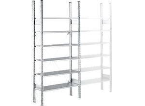 4052941934797 - Fachbodenregal SSI Schäfer R3000 Grundregal 5 Fachböden Fachlast 200 kg B 1055 x T 500 x H 2278 mm verzinkter Stahl