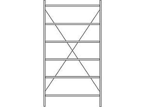 4052941935169 - Fachbodenregal SSI Schäfer R3000 Grundregal 6 beschicht Böden Tiefe 300 mm Fachlast 150 kg B 1345 1315 x H 2490 mm