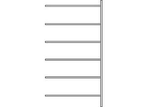 4052941935206 - Fachbodenregal SSI Schäfer R3000 Anbauregal 6 lackierte Böden Tiefe 300 mm Fachlast 150 kg B 1315 x H 2490 mm