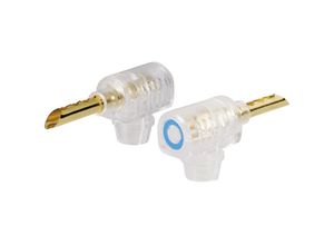 4053199503230 - Tru Components - Bananenstecker Stecker gewinkelt Stift-Ø 4 mm Blau 1 St