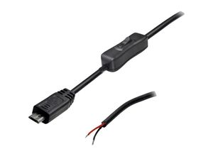 4053199557530 - Tru Components - usb Anschlussleitung mit Schalter Stecker gerade 2 polig belegt TC-2509036 Inhalt