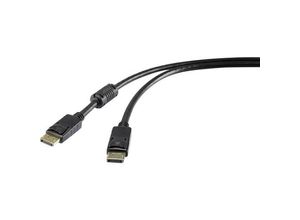 4053199562176 - DisplayPort Anschlusskabel DisplayPort Stecker DisplayPort Stecker 750 m Schwarz UHD 4K @ 60 Hz vergoldete Steckkontakte mit Ferritkern RF-3433994