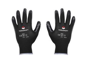 4053199912384 - TO-5621538 Polyester Nitril Arbeitshandschuh Größe (Handschuhe) 11 en 388 cat ii 1 Pa - Toolcraft