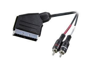 4053199934577 - SP-7870676 scart   Cinch Audio Anschlusskabel [1x SCART-Stecker - 2x Cinch-Steck - Speaka Professional