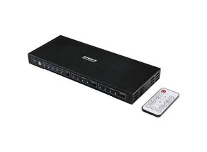 4053199997114 - 4x2 Port HDMI-Switch mit Audio-Ports 3840 x 2160 Megapixel Schwarz - Speaka Professional