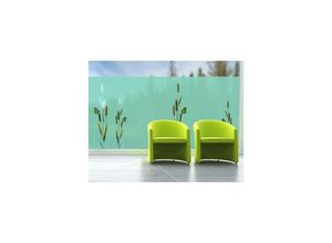 4053323818704 - Micasia - Fensterfolie - Sichtschutzfolie No30 Schilf i - Milchglasfolie Farbe Frosted Größe 120cm x 270cm