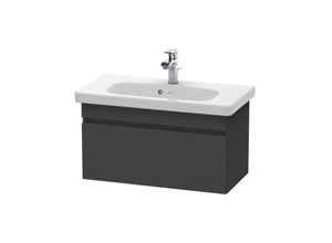 4053424045672 - DuraStyle Waschtischunterschrank wandhängend 6399 1 Auszug 730mm für DuraStyle Farbe (Front Korpus) Graphit Matt Dekor - DS639904949 - Duravit