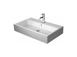 4053424120928 - Duravit Vero Air Möbelwaschtisch 80x47cm mit Überlauf mit Hahnlochbank 1 Hahnloch Farbe Weiß mit Wondergliss - 23508000001