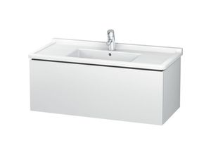 4053424126234 - L-Cube Waschtischunterbau wandhängend 1 Auszug 1020mm für Starck 3 Farbe Weiß Matt Dekor - LC616601818 - Duravit