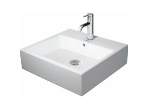 4053424188867 - Duravit - Vero Air Aufsatzbecken 50x47cm mit Überlauf mit Hahnlochbank ohne Hahnloch geschliffen glasierte Rückwand Farbe Weiß mit Wondergliss