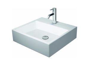 4053424188874 - Duravit - Vero Air Aufsatzbecken 50x47cm ohne Überlauf mit Hahnlochbank 1 Hahnloch geschliffen glasierte Rückwand Farbe Weiß mit Wondergliss