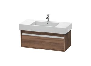 4053424223223 - Duravit Ketho Waschtischunterschrank wandhängend 6691 1 Auszug 1000mm für Vero Farbe (Front Korpus) Nussbaum Natur Dekor - KT669107979