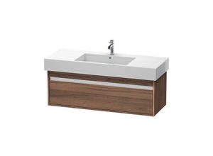 4053424223308 - Ketho Waschtischunterschrank wandhängend 6692 1 Auszug 1200mm für Vero Farbe (Front Korpus) Nussbaum Natur Dekor - KT669207979 - Duravit