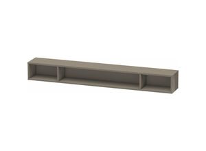 4053424297576 - L-Cube Regalelement Breite 1000mm Tiefe 140mm horizontal 3 Fächer Farbe Flannel Grey Hochglanz Lack - LC120108989 - Duravit