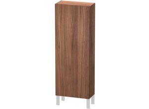 4053424304571 - L-Cube Halbhochschrank Breite 500mm Tiefe 243mm 1 Tür Anschlag rechts Farbe Nussbaum Natur Dekor - LC1169R7979 - Duravit