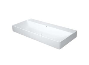 4053424324210 - DuraSquare Waschtisch Möbel-Waschtisch 100x 47cm ohne Hahnloch ohne Überlauf mit Hahnlochbank Farbe Weiß - 2353100070 - Duravit