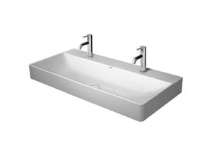 4053424324234 - DuraSquare - Doppelwaschbecken 1000x470 mm mit 2 Hahnlöcher DuraCeram Alpinweiß 2353100043 - Duravit