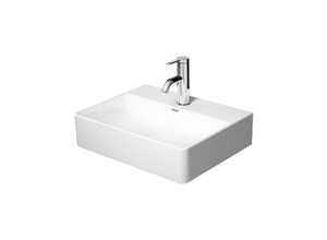 4053424324395 - Duravit DuraSquare Handwaschbecken 45x35cm 1 Hahnloch ohne Überlauf mit Hahnlochbank Farbe Weiß - 0732450041