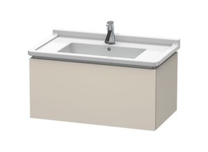 4053424350554 - L-Cube Waschtischunterbau wandhängend 1 Auszug 820mm für Starck 3 Farbe Taupe Dekor - LC616509191 - Duravit