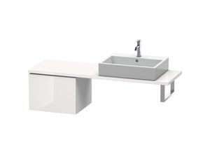 4053424376882 - L-Cube Unterschrank für Konsole Breite 520mm Tiefe 477mm 1 Auszug Farbe Weiß Hochglanz Dekor - LC582202222 - Duravit