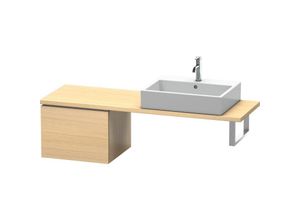 4053424376950 - L-Cube Unterschrank für Konsole Breite 520mm Tiefe 477mm 1 Auszug Farbe Mediterrane Eiche Echtholzfurnier - LC582207171 - Duravit