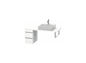 4053424407869 - DuraStyle Unterschrank für Konsole compact 2 Schubkästen 300mm Farbe (Front Korpus) Basalt Matt   Weiß Matt - DS532504318 - Duravit