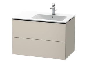 4053424517056 - L-Cube Waschtischunterbau wandhängend 820 x 481 cm 2 Schubkästen für me by Starck 234683 Becken rechts Farbe Taupe Dekor - LC629209191 - Duravit