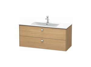 4053424580289 - Duravit Brioso Waschtischunterbau wandhängend 1220 x 479 cm mit 2 Schubkästen inkl Siphonausschnitt und Schürze für Waschtisch ME by Starck