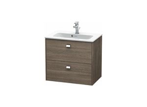 4053424580999 - Brioso Waschtischunterbau wandhängend Compact 620 x 389 cm mit 2 Schubkästen inkl Siphonausschnitt und Schürze für Waschtisch me by Starck