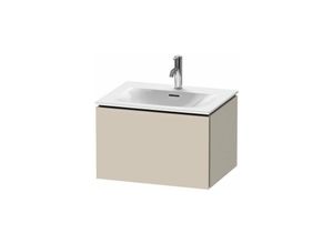 4053424716350 - Duravit L-Cube Waschtischunterbau wandhängend LC6135 620x481 mm 1 Auszug für Viu 234463 Farbe Taupe Dekor - LC613509191