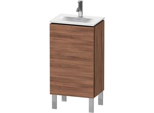 4053424720296 - Duravit L-Cube Waschtischunterbau stehend LC6580 440x311 mm 1 Tür Anschlag links für Viu 073345 Farbe Nussbaum Natur Dekor - LC6580L7979