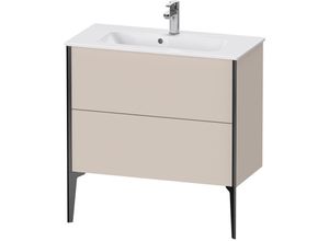 4053424813141 - XViu 4489 Waschtischunterbau stehend Compact 2 Auszüge für Waschtisch me by Starck 234283 810x390 mm Farbe (Front Korpus) schwarz matt taupe