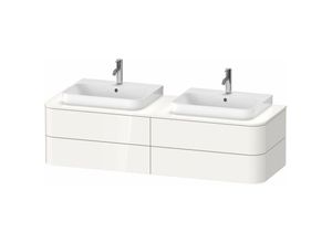 4053424866840 - Duravit - Happy D2 Plus Waschtischunterbau für Konsole wandhängend 1600x550 mm 4 Schubkästen für 2 Aufsatzbecken Farbe (Front Korpus) Nordic