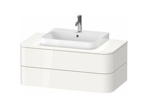 4053424869278 - Duravit Happy D2 Plus Waschtischunterbau für Konsole wandhängend 1000x550 mm 2 Schubkästen für Aufsatzbecken Farbe (Front Korpus) Leinen Dekor