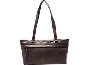 4053533793525 - GERRY WEBER Shopper Leder Emblem uni für Damen braun