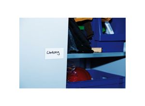 4053569227520 - Sonstige - Magnetetikett L100xB30 mm weiß beschichtet ve 100 Stück - weiß