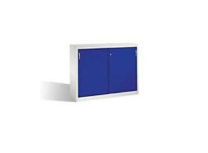 4053597281433 - C+P Sideboard mit Schiebetüren Acurado H1200xB1600xT500mm Korpus Lichtgrau Fronten Lapisblau Anzahl Fächer 4