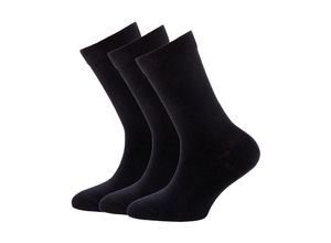 4053657104160 - ewers - Socken RIPPE UNI 3er Pack in schwarz Gr19-22