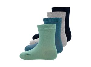 4053657730246 - ewers - Socken UNI COLOUR 4er Pack in blau grau Gr18 19