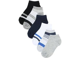 4053657807306 - ewers - Sneakersocken RINGEL 6er Pack in blau schwarz Gr27-30