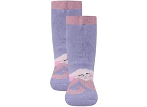 4053657873165 - ewers - Stoppersocken SOFTSTEP MEERJUNGFRAU 2er Pack in pfirsich lupine Gr19 20