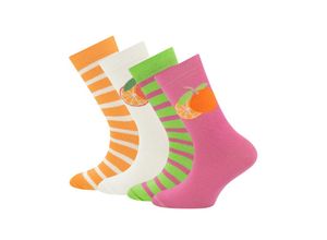 4053657873684 - ewers - Socken FRÜCHTE 4er Pack in bunt Gr23-26