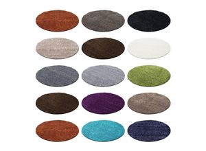 4053658984723 - Wunderschöne Ökotex LIFE Shaggy Teppich Rund Hochflor Intensive Farbbrillanz