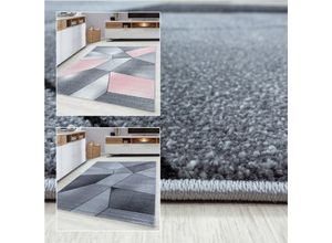 4053658992445 - Exklusiver Designer-Kurzflor-Teppich Modernes abstraktes Muster stilvoll