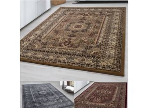 4053658996818 - Orientalischer Kurzflor Teppich Traditioneller Orientteppich im floralen Ornamentstil – Rechteckiger Blickfang für Ihr Zuhause Pflegeleicht und stilvoll im Wohnzimmer