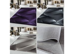 4053659040336 - Designer Kurzflor Teppich modern design Wohnzimmer meliert kariert Höhe 9 mm