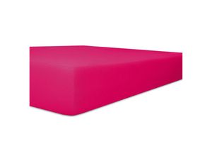 4053682043182 - Kneer Vario-Stretch Spannbetttuch für Matratzen bis 30 cm Höhe Qualität 22 Farbe fuchsia 90-100x190-220 cm