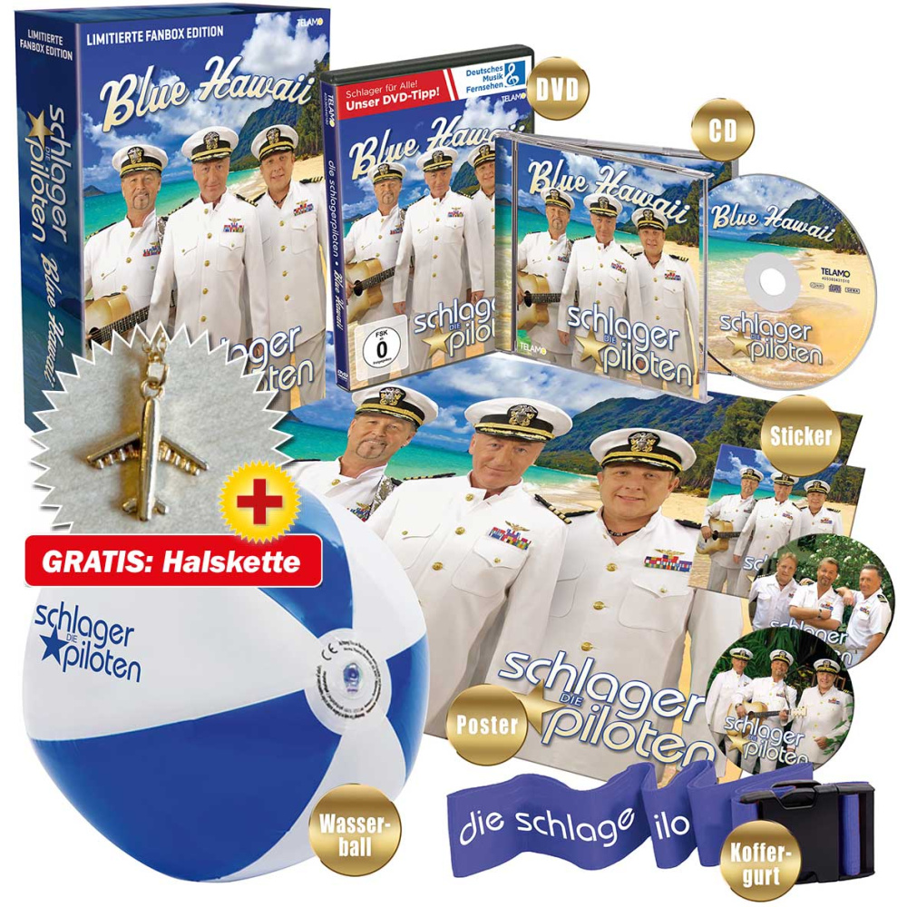 4053804210140 - Blue Hawaii (Limited Fanbox Edition) - Die Schlagerpiloten (Audio CD mit DVD)