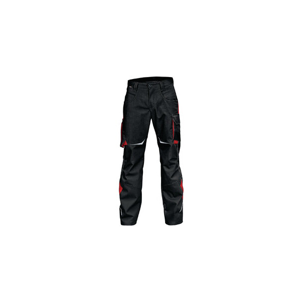 4053813220772 - Kübler Workwear - Kübler Arbeitshose Bundhose Pulsschlag Low 2424 5353 9955 schwarz rot Gr 42